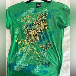 Green y2k short sleeve